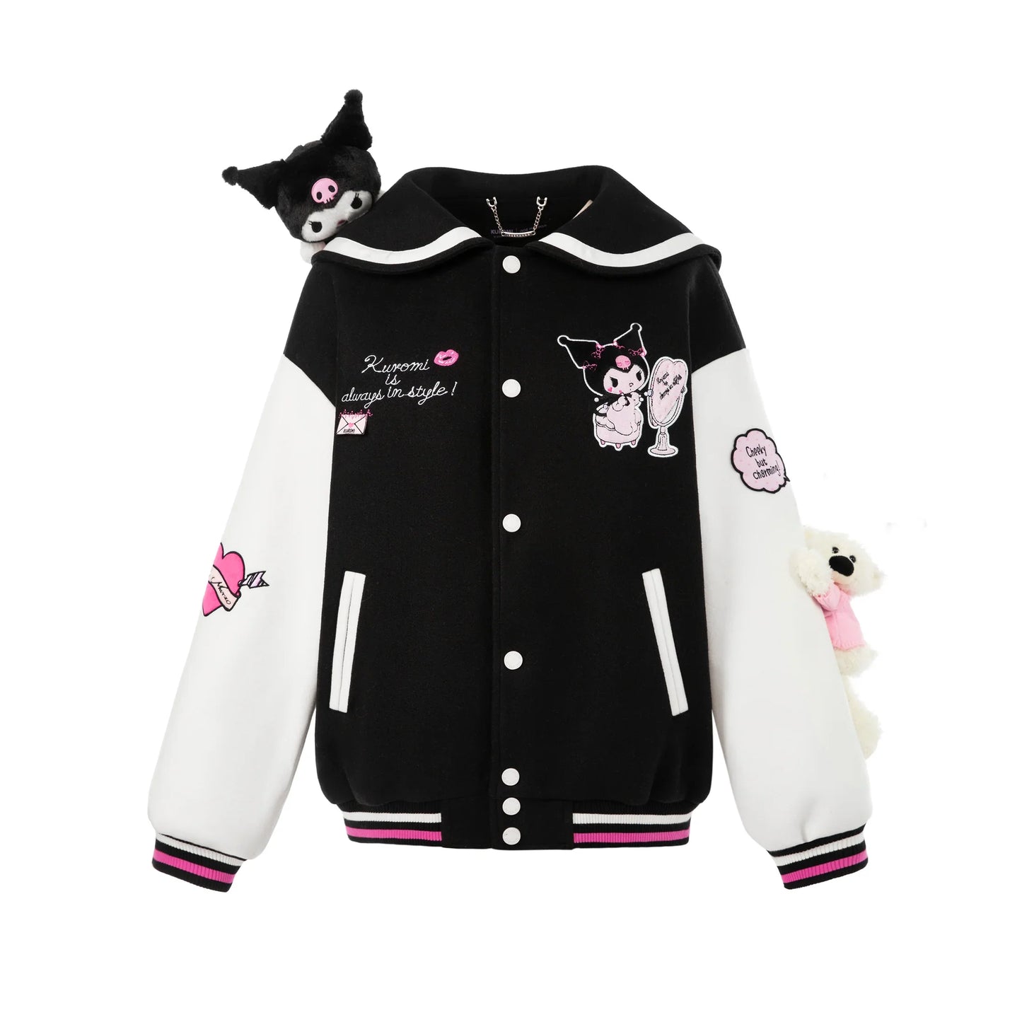 13 DE MARZO KOUROMI BEAR SAILOR BASEBALL  JACKET