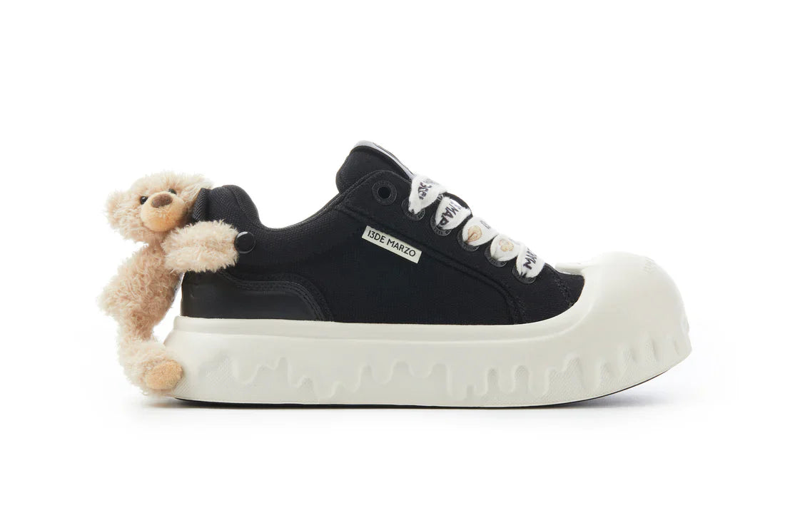 13DE MARZO BEAR MELT CANVAS SNEAKERS