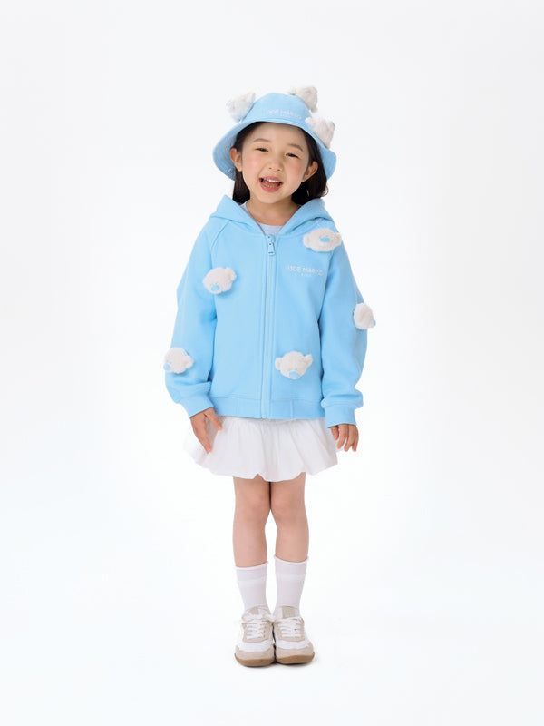 13DE MARZO BabyBear Full Zipper Hoodie Blue