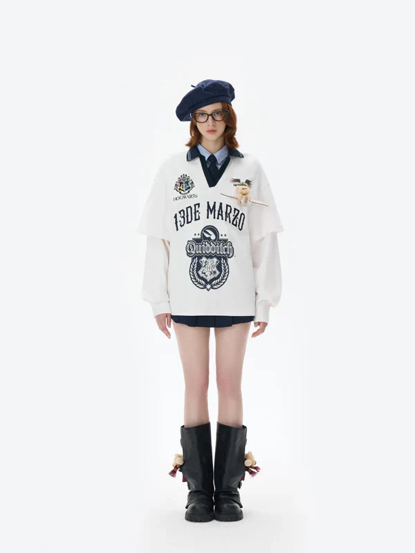 Harry Potter × 13DE MARZO Quidditch Bear Sports Shirt