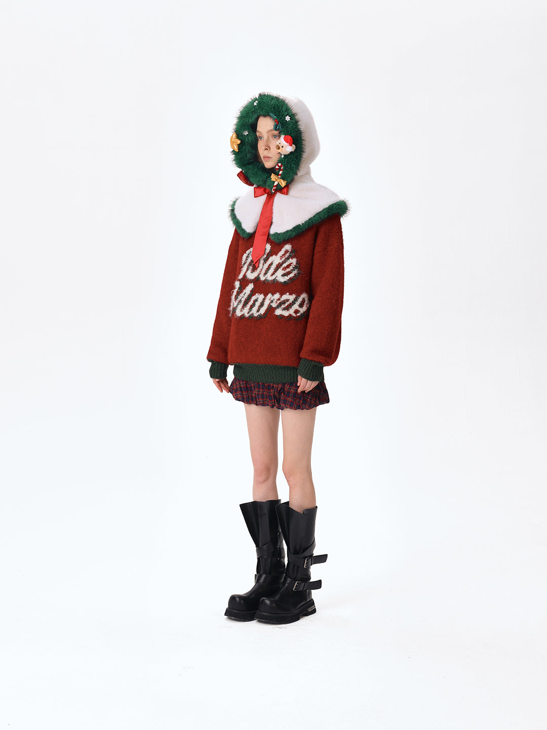 13DE MARZO Christmas Tree Collar Balaclava