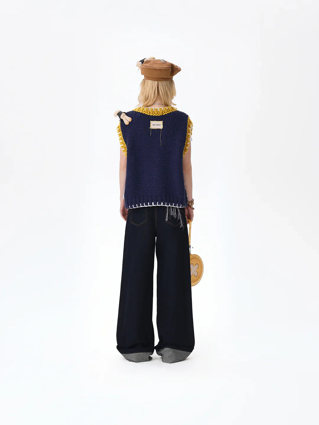 13DE MARZO Tailor Bear Button Jeans Navy Blue