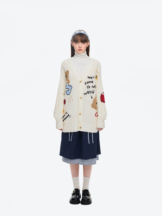 13DE MARZO Doozoo Doodles Cardigan