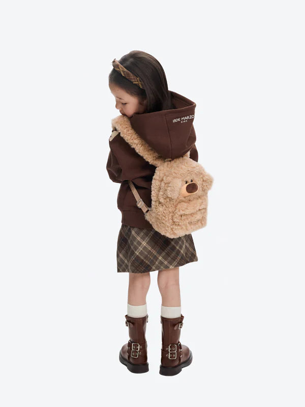 13DE MARZO BabyBear Fuzzy Backpack