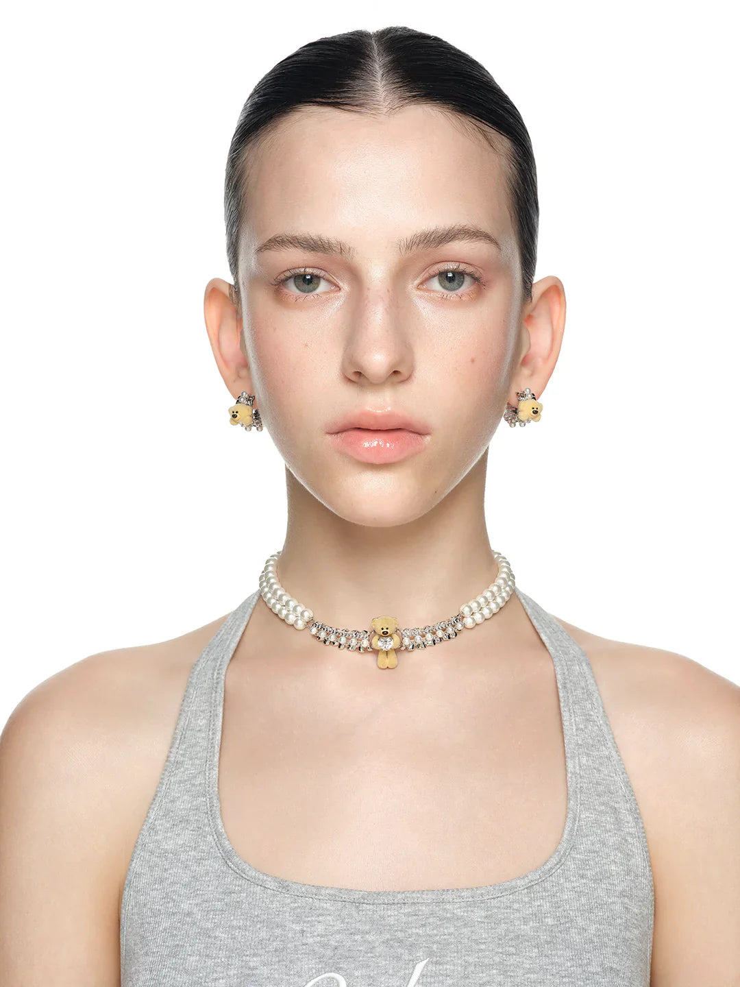 13DE MARZO Bear Pearl Earring
