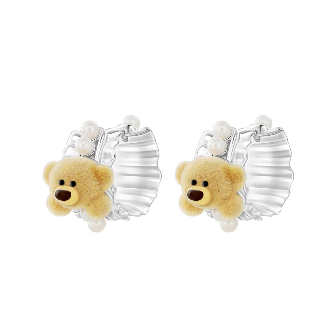 13DE MARZO Bear Pearl Earring