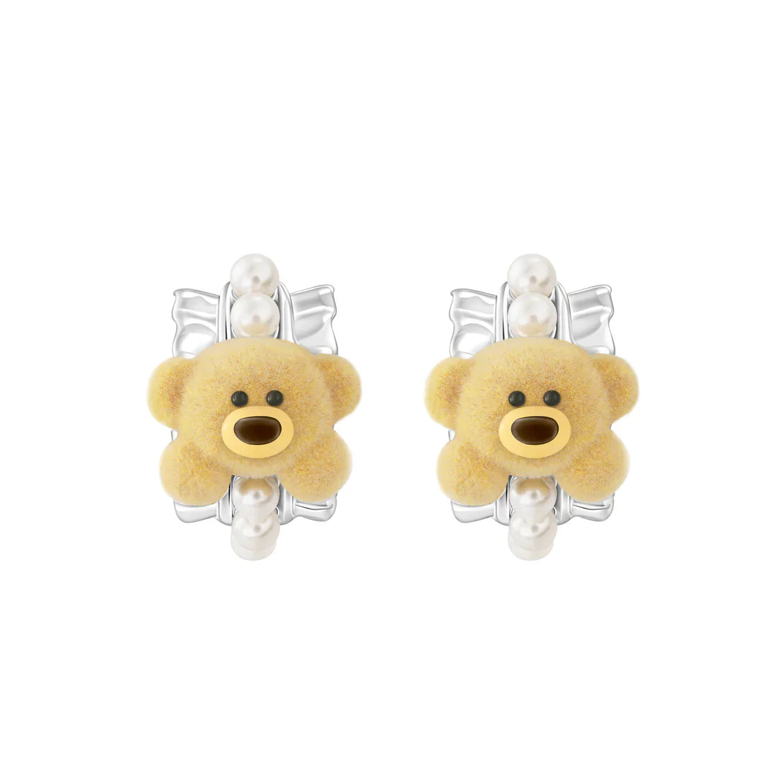 13DE MARZO Bear Pearl Earring