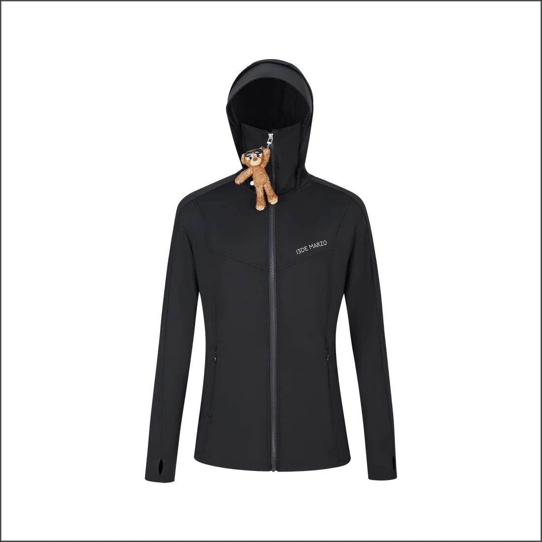 13DE MARZO Sun Protection Jacket Black