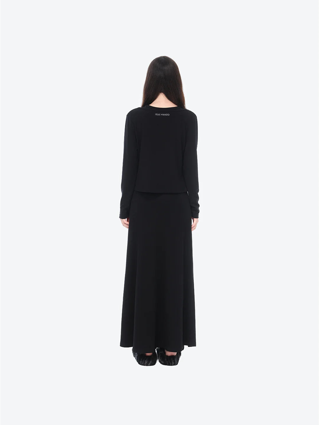 13DE MARZO Bear Top With Bodycon Dress Black