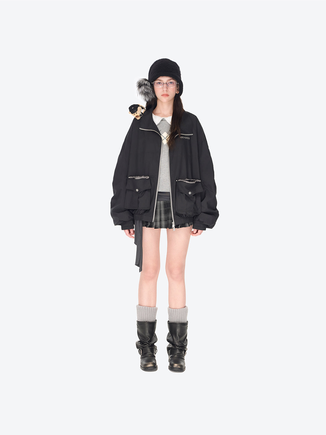 13DE MARZO Sheriff Bear Sports Jacket Black