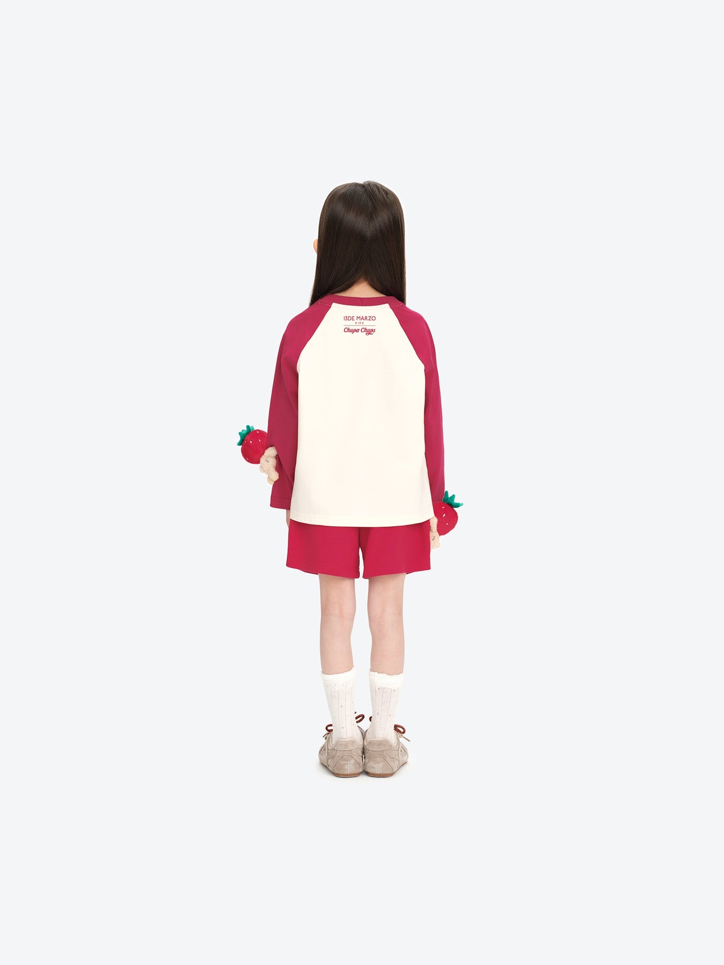 13DE MARZO BabyBear Lollipop Raglan Long Sleeve Red
