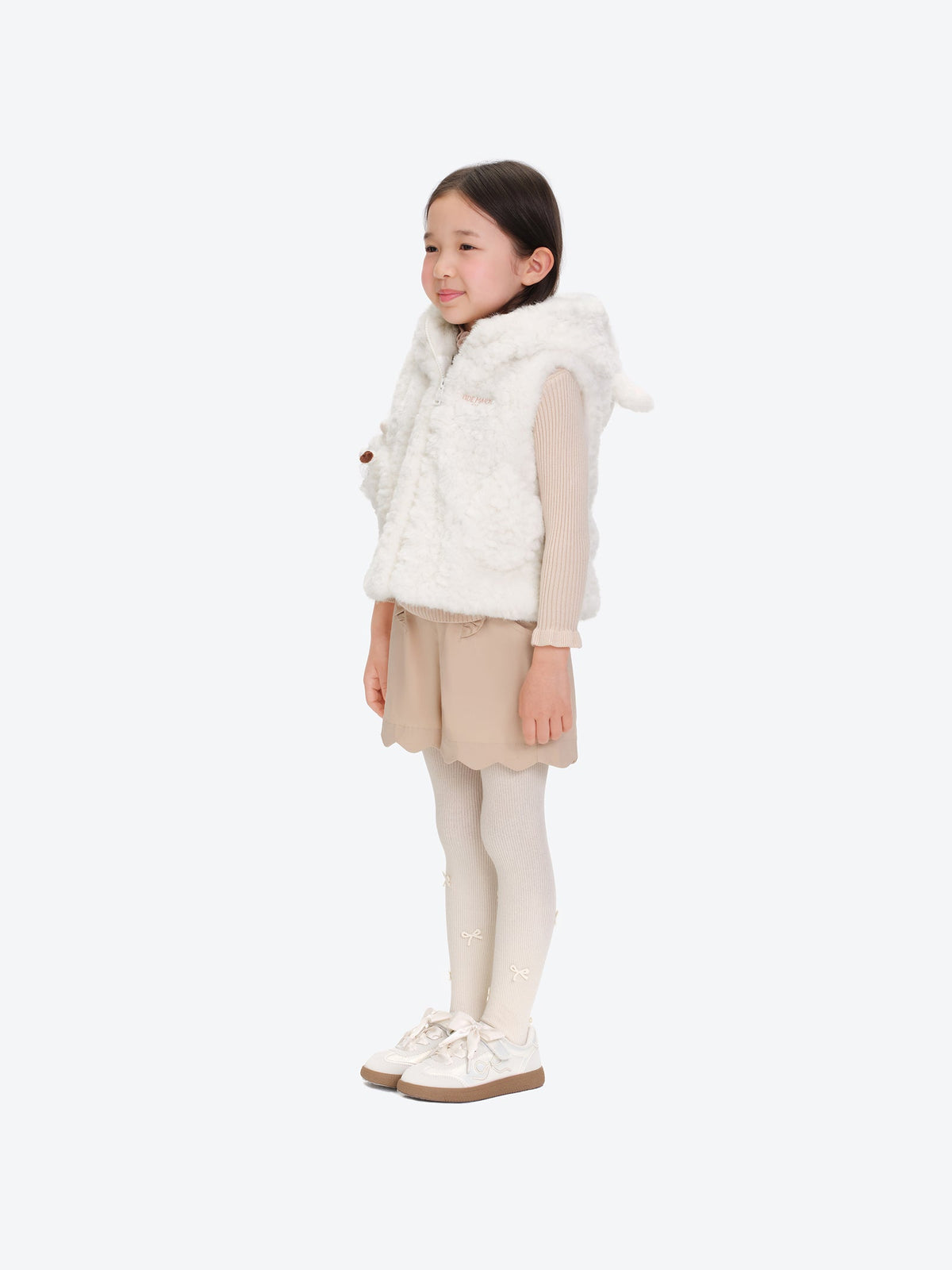 13DE MARZO BabyBear Shearling Plush Vest