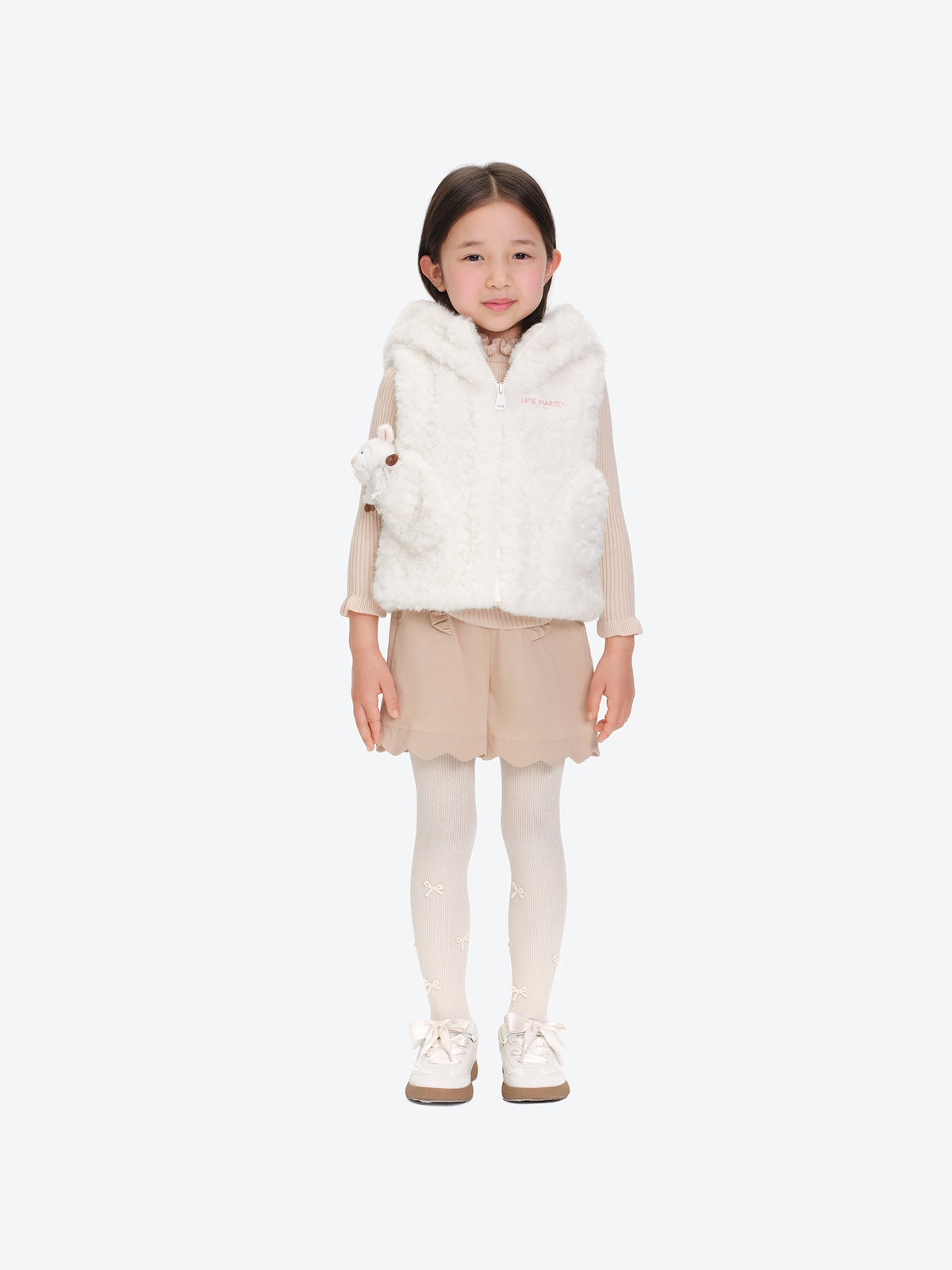 13DE MARZO BabyBear Shearling Plush Vest