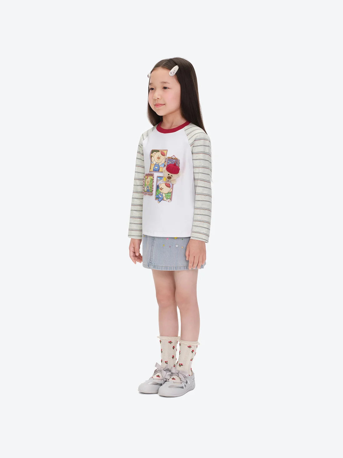 13DE MARZO Babybear Little Painter Long-Sleeve T-shirt