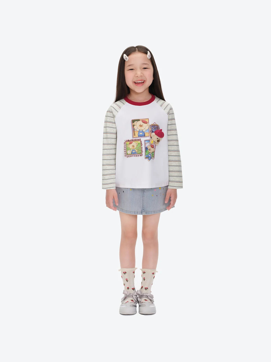 13DE MARZO Babybear Little Painter Long-Sleeve T-shirt