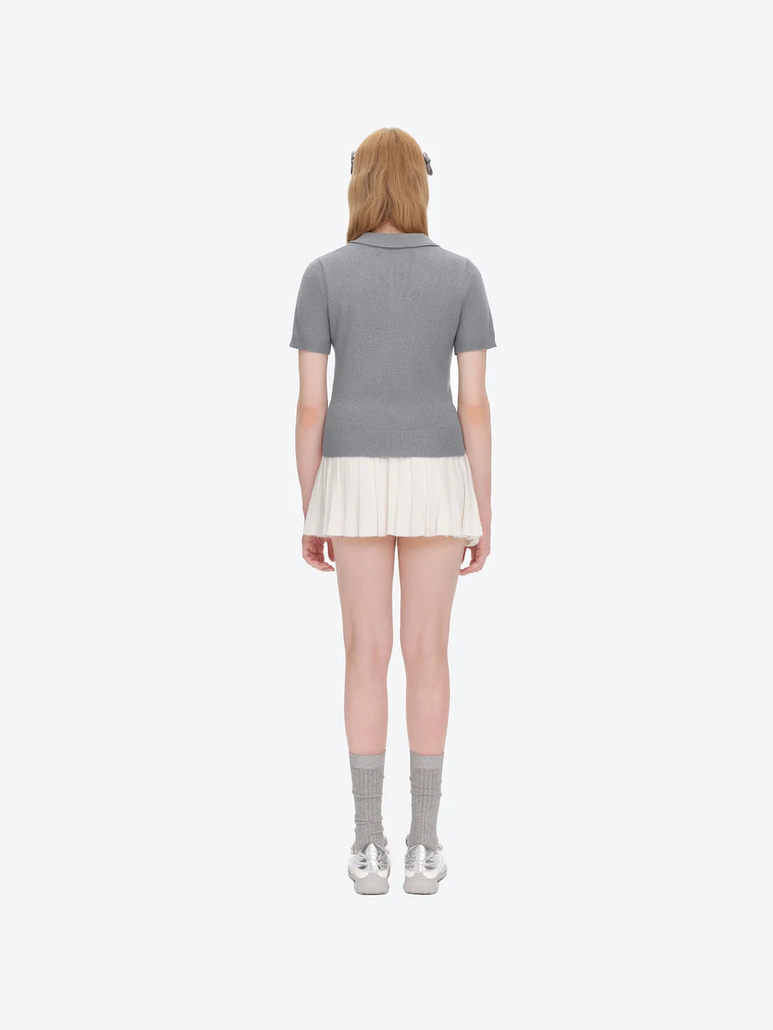 13DE MARZO Doozoo Polo Tee Grey