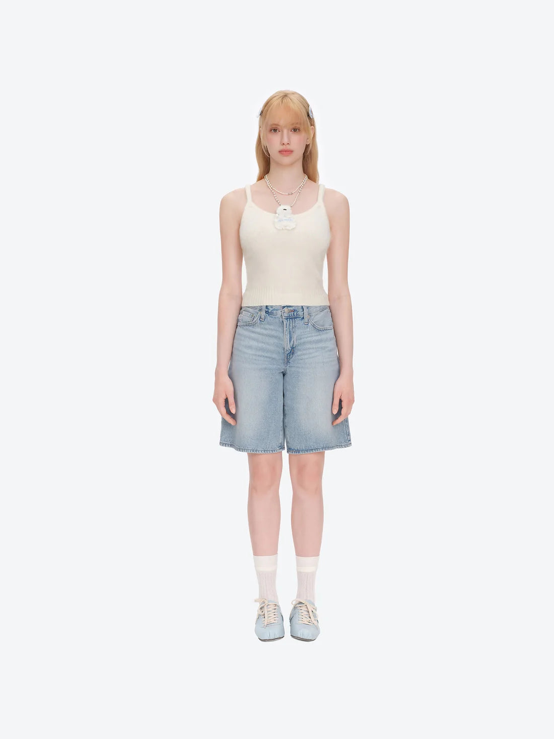 13DE MARZO Nighty Night Bear Knit Camisole
