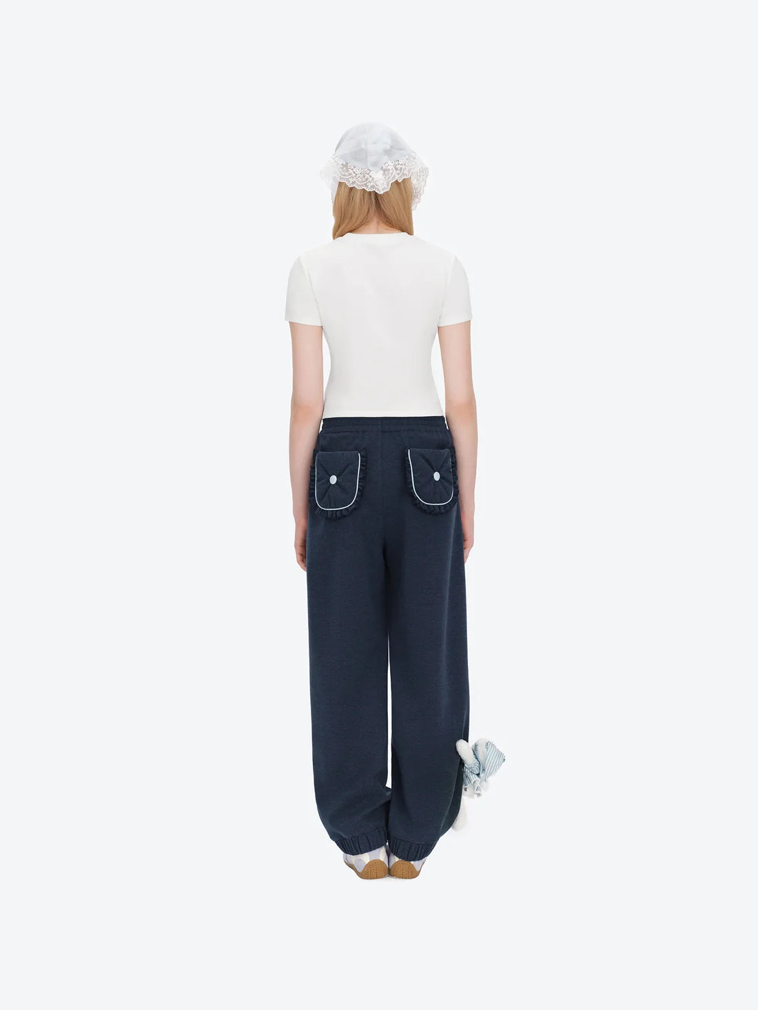 13DE MARZO Nighty Night Bear Tight Tee White