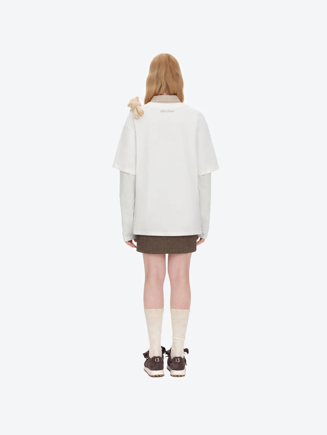 13DE MARZO Luminous Bear Sketch T-shirt White