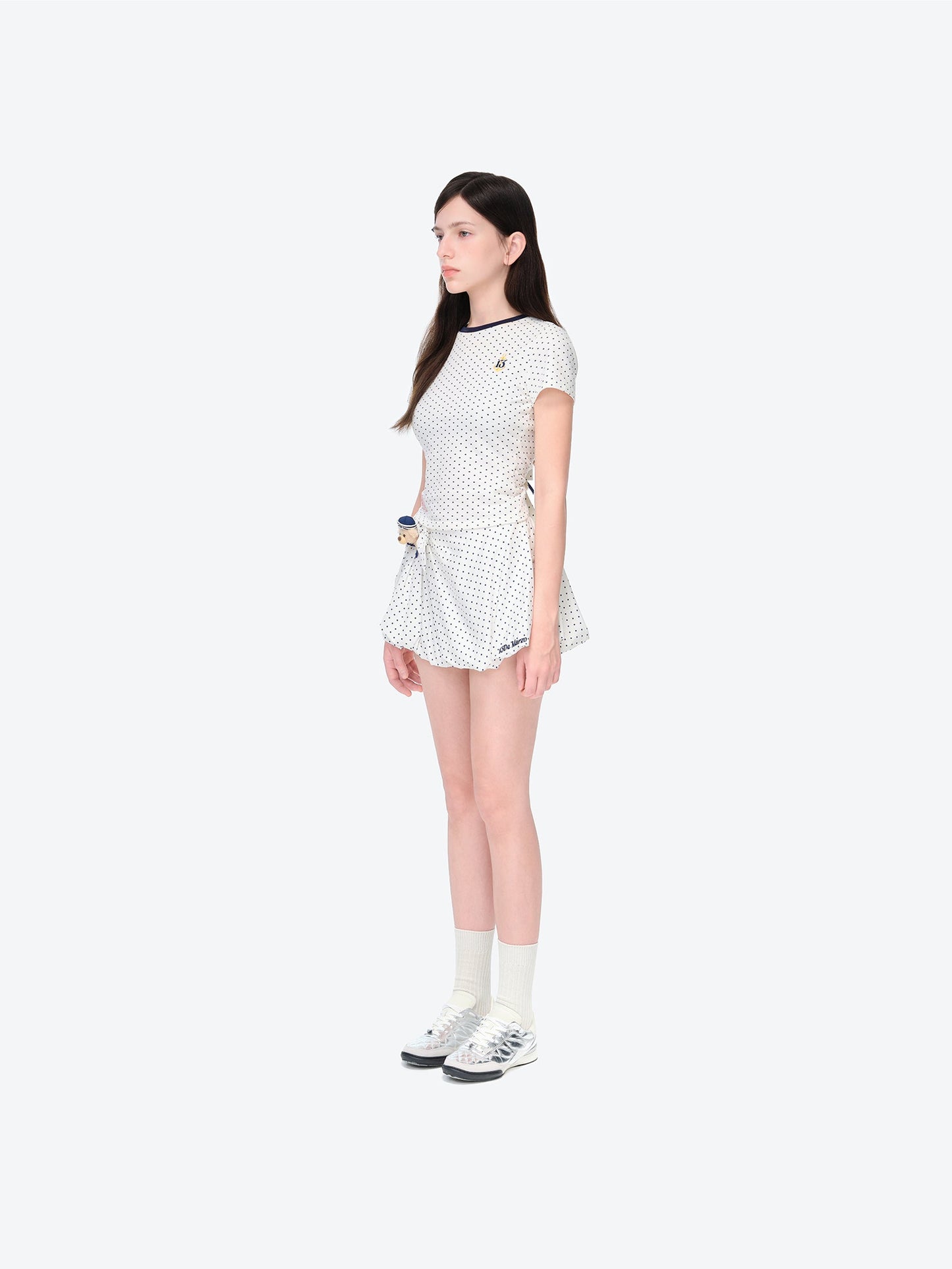 13DE MARZO Sailor Bear Polka Dot  T-Shirt