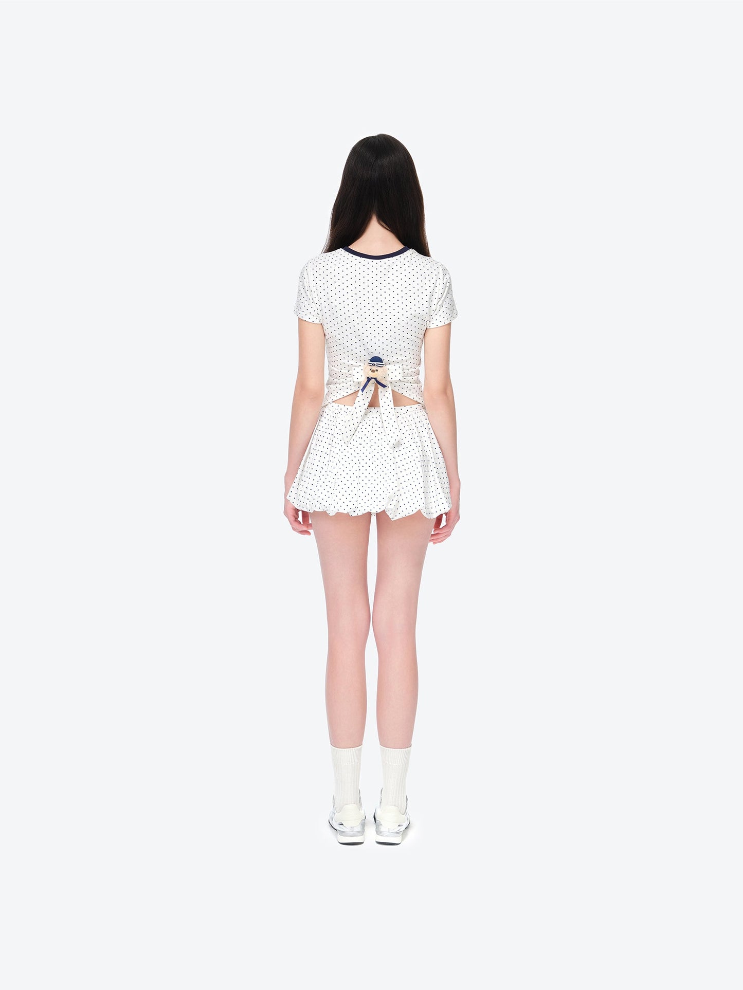 13DE MARZO Sailor Bear Polka Dot Bloomer Skirt