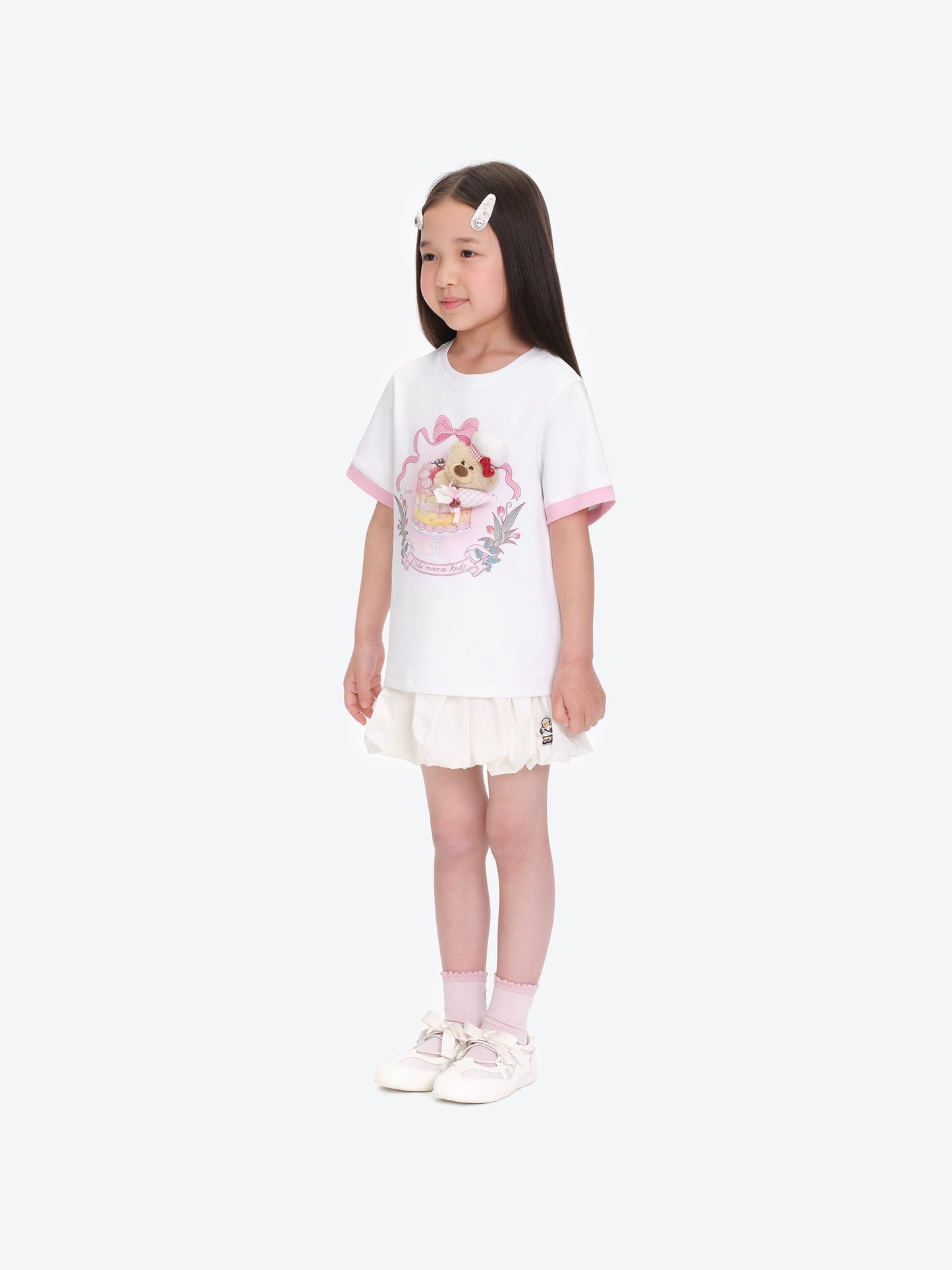 13DE MARZO BabyBear Strawberry Cake T-shirt