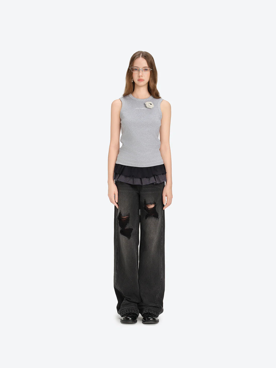 13DE MARZO Bear Base Vest Grey