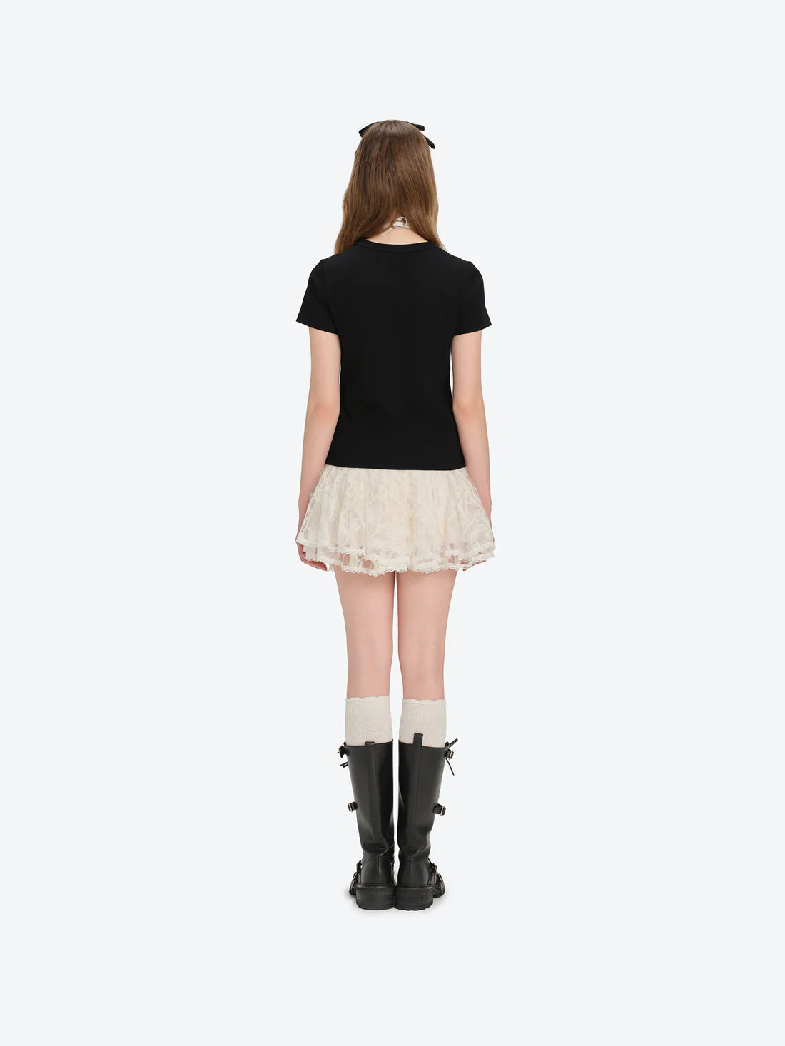 13DE MARZO Bear Base T-shirt Black