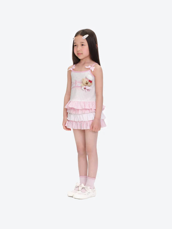 13DE MARZO BabyBear Strawberry Polka Camisole