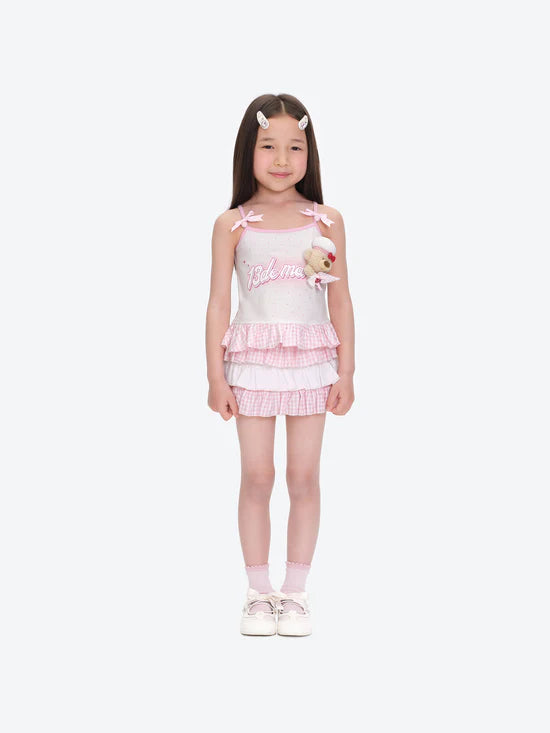 13DE MARZO BabyBear Strawberry Polka Camisole