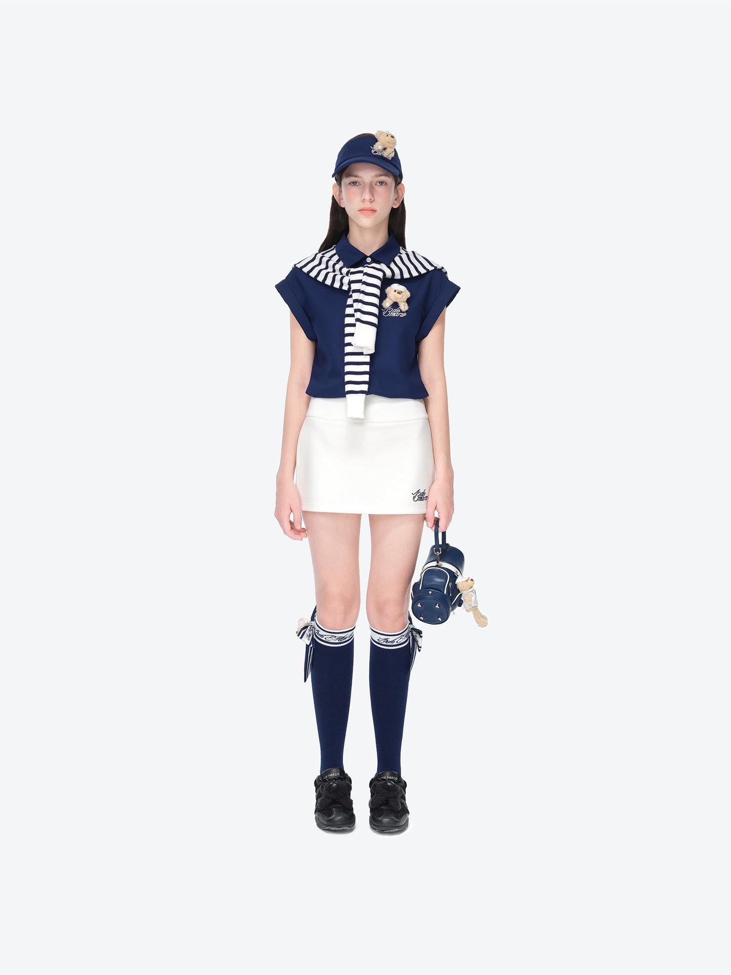 13DE MARZO Golf Mid-Calf Socks Navy Blue