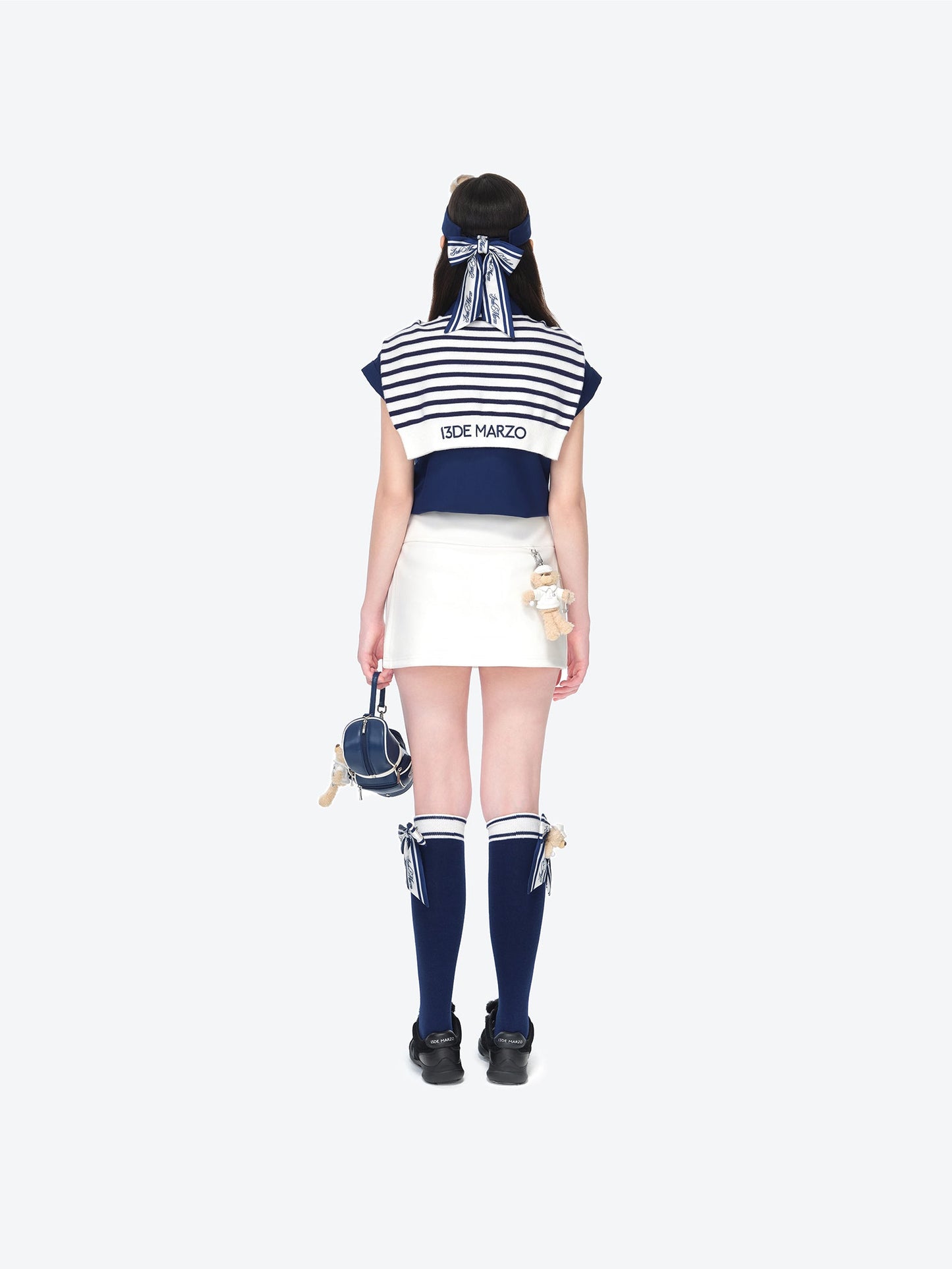 13DE MARZO Golf Mid-Calf Socks Navy Blue