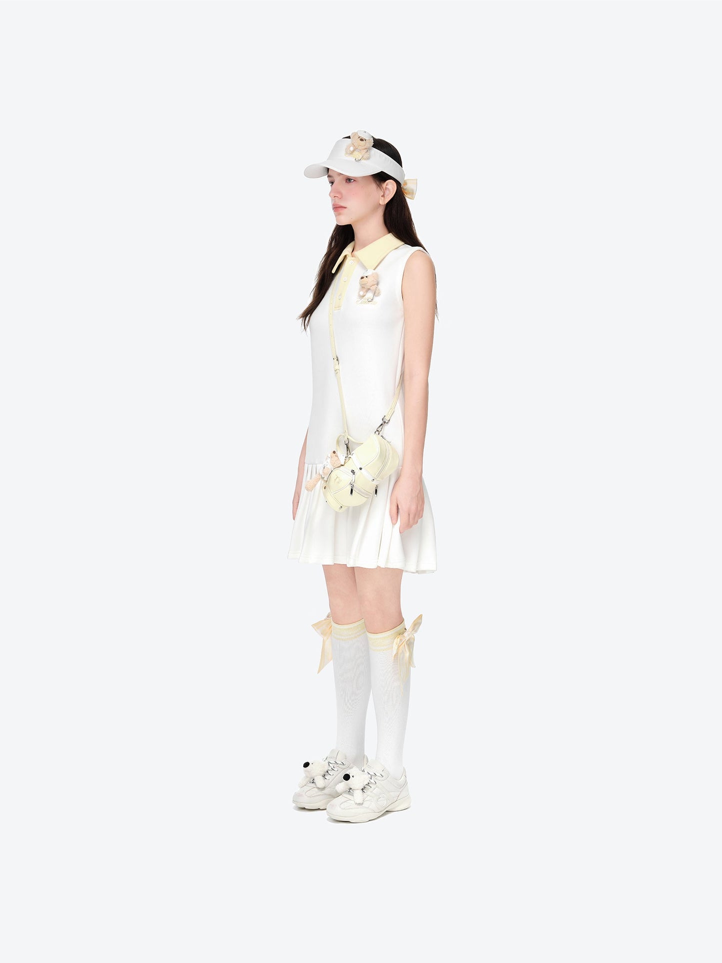 13DE MARZO Golf Mid-Calf Socks White