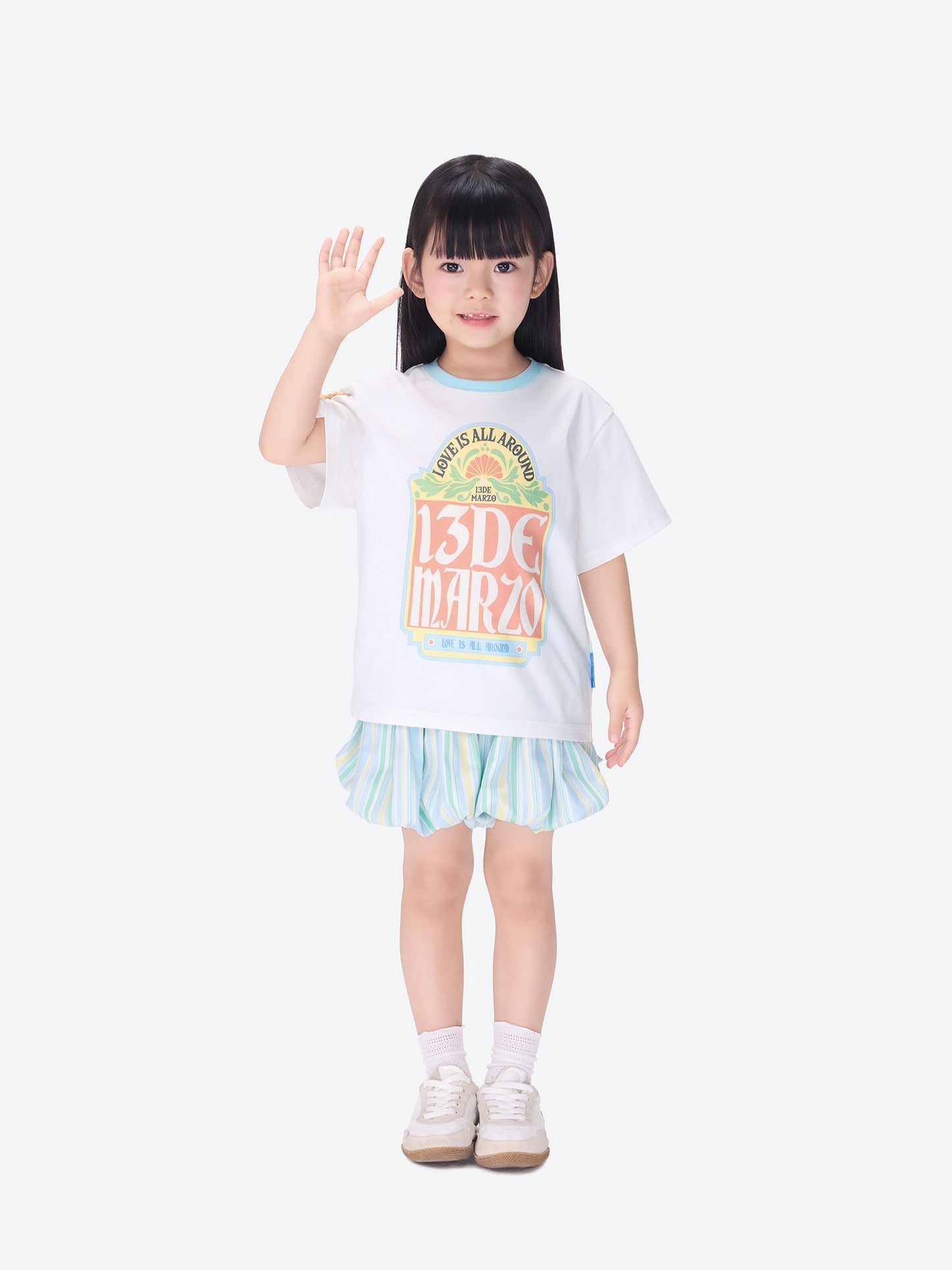 13DE MARZO BabyBear Butterfly T-shirt White