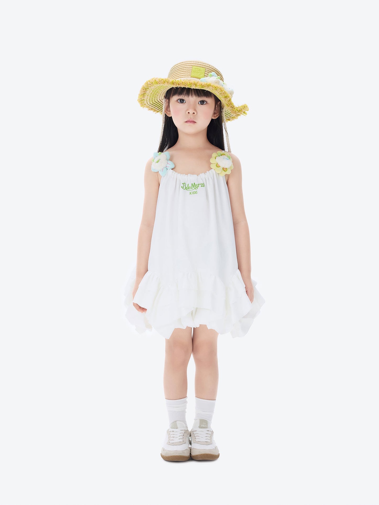 13DE MARZO Floral BabyBear Straw Hat