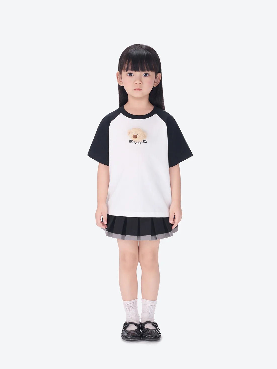 13DE MARZO BabyBear Raglan T-shirt BLACK