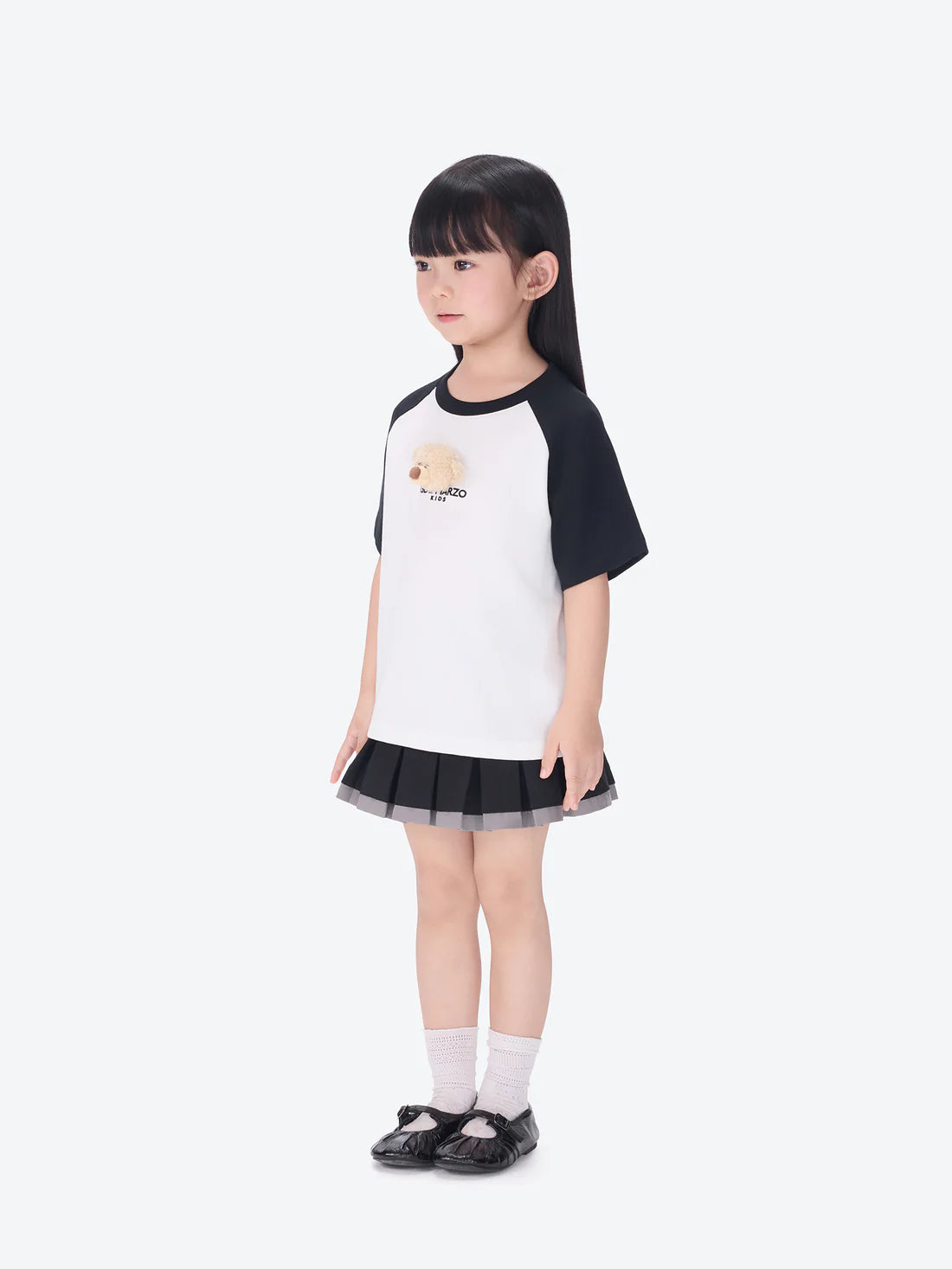 13DE MARZO BabyBear Raglan T-shirt BLACK