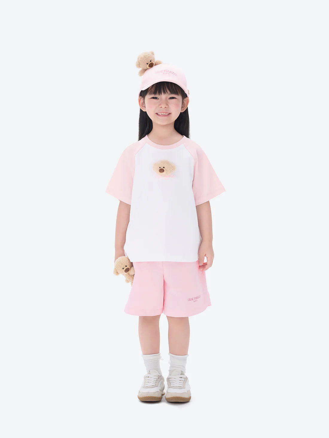 13DE MARZO BabyBear Raglan T-shirt Pink