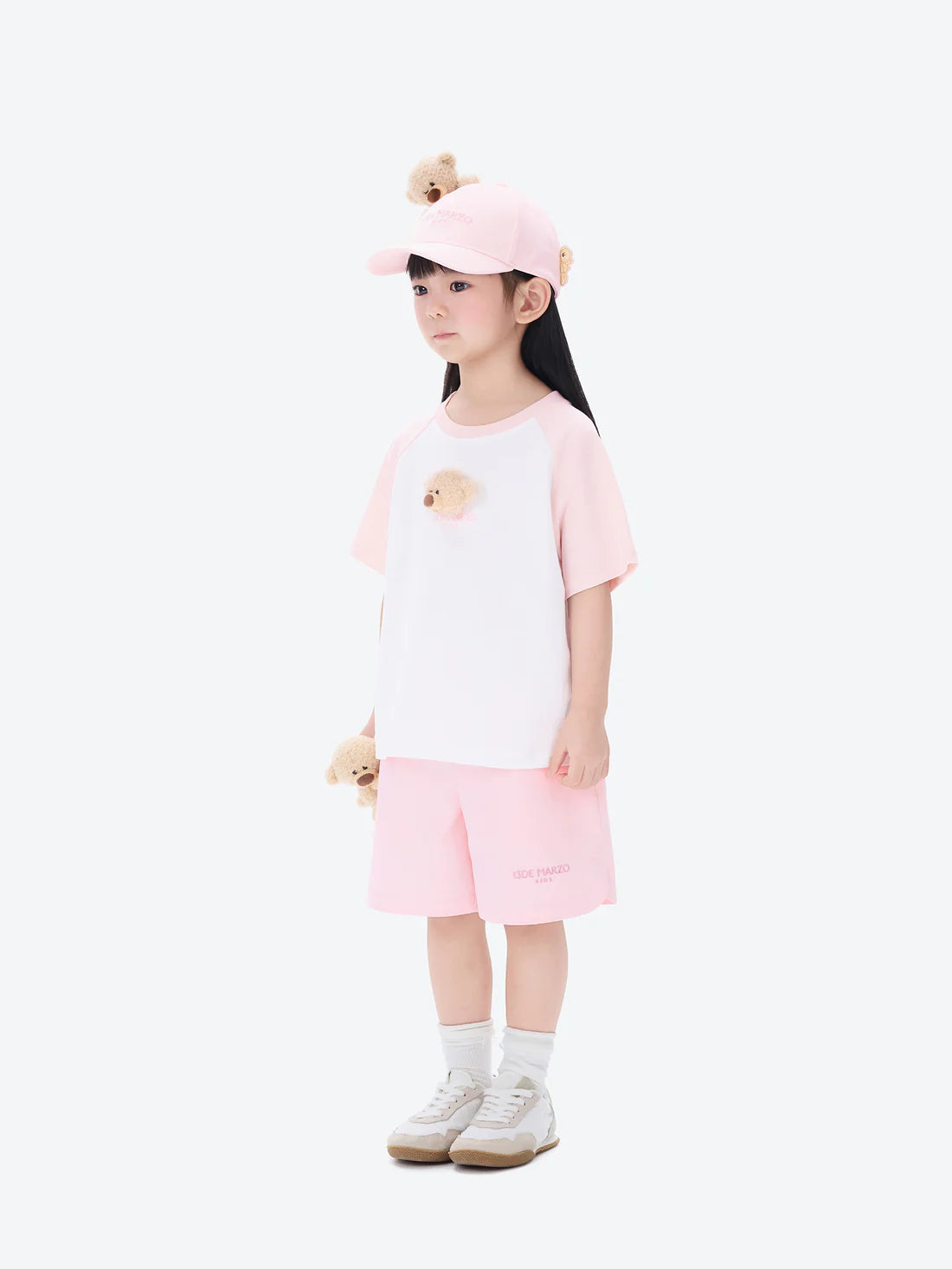 13DE MARZO BabyBear Raglan T-shirt Pink
