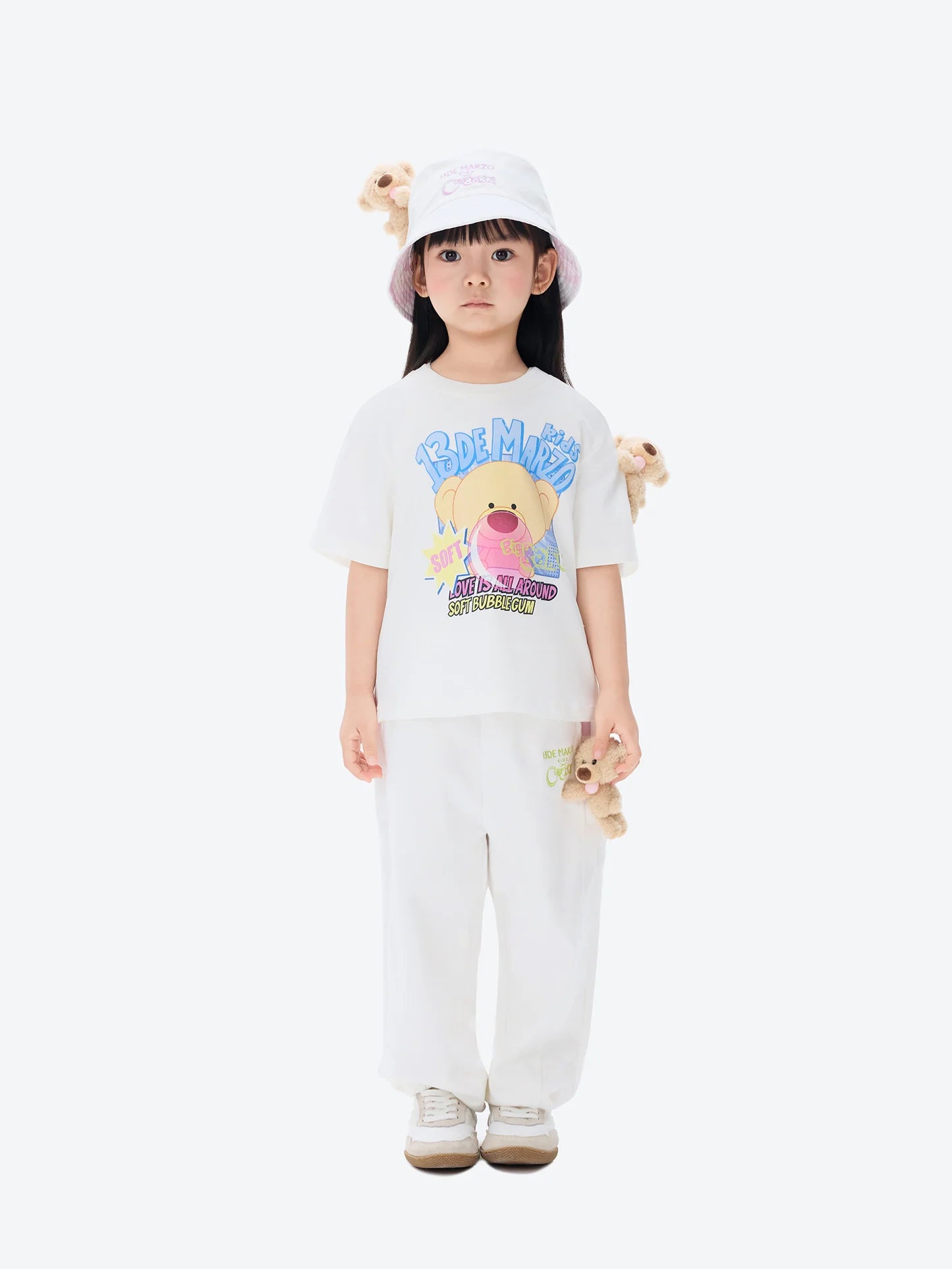 13DE MARZO BabyBear Bubblegum T-shirt Beige