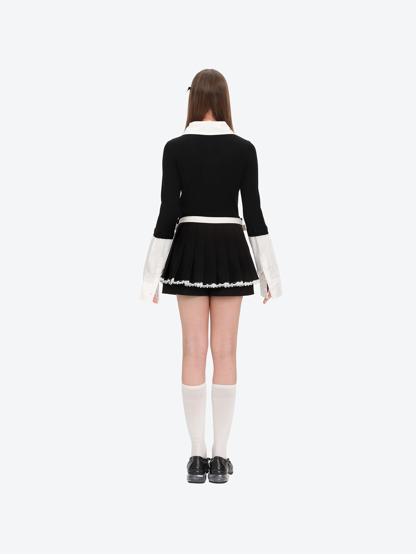 13DE MARZO Two-piece Style Pleated Skirt