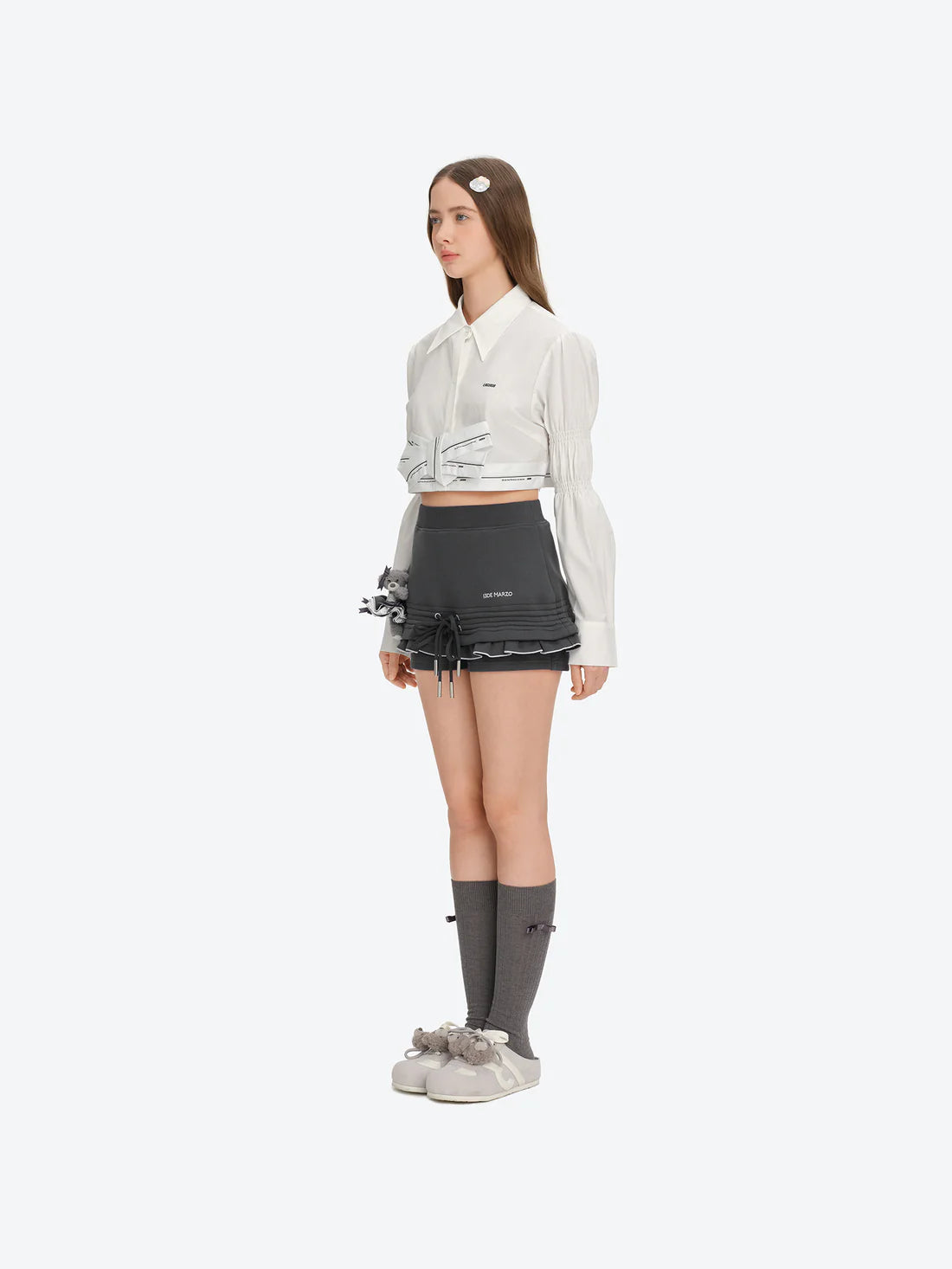 13DE MARZO Two-piece Style Hoodie Skirt