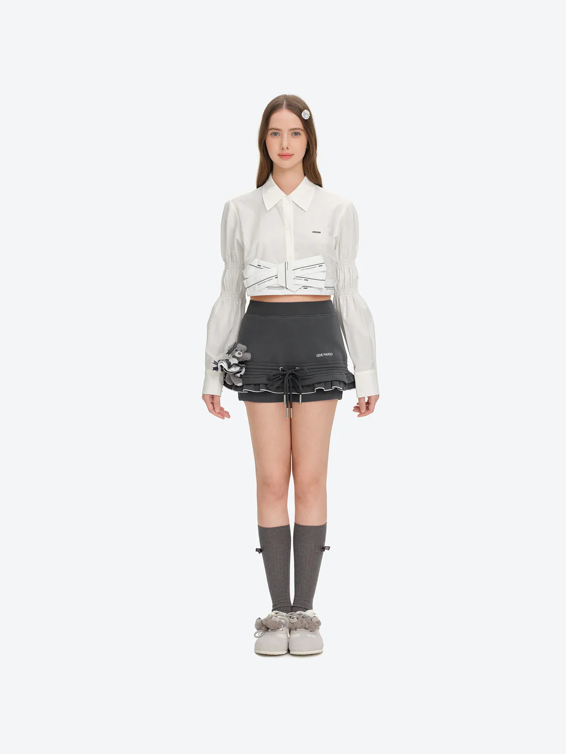 13DE MARZO Two-piece Style Hoodie Skirt