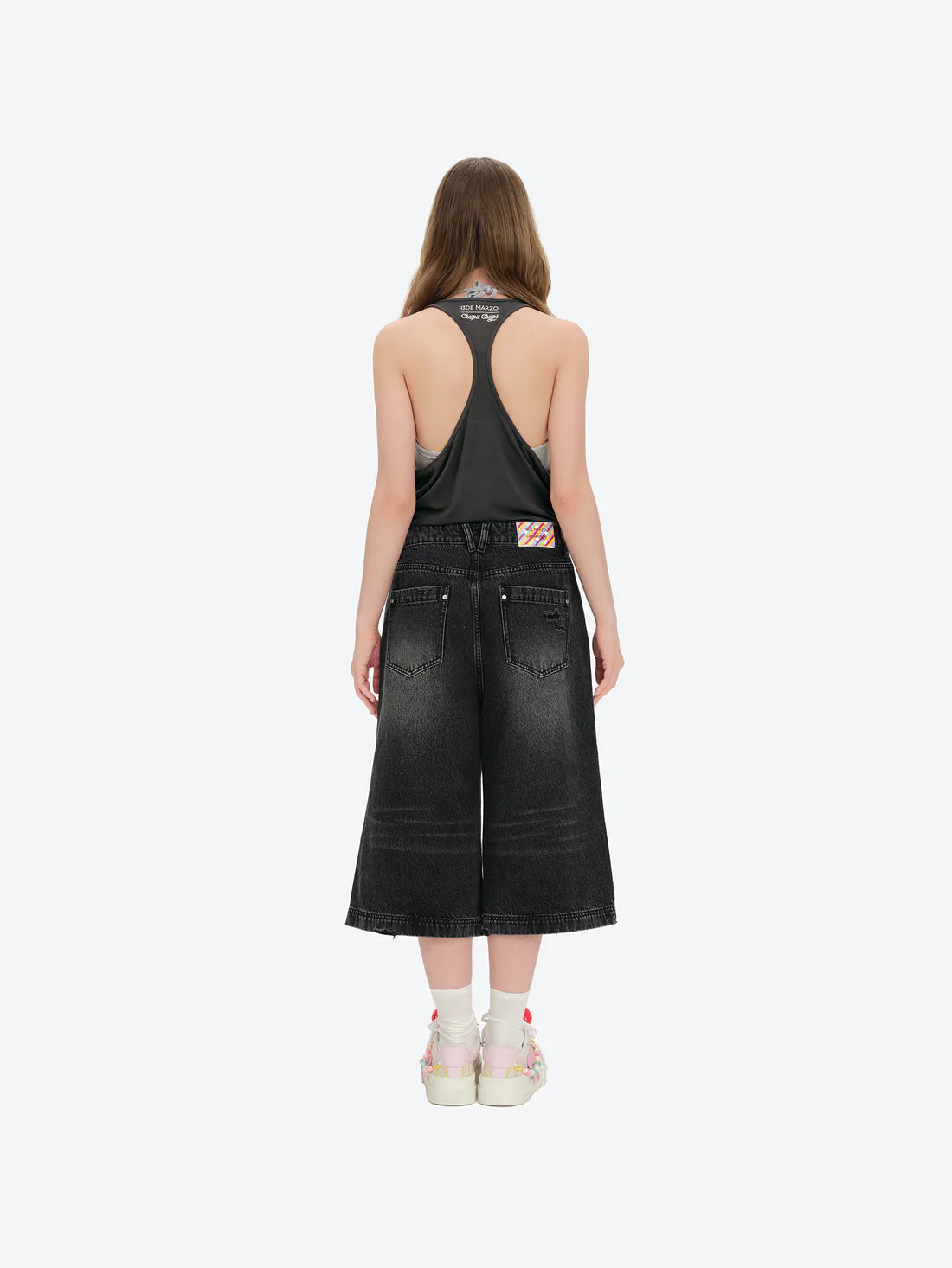 13DE MARZO Lollipop Cami Top Set Dark Grey