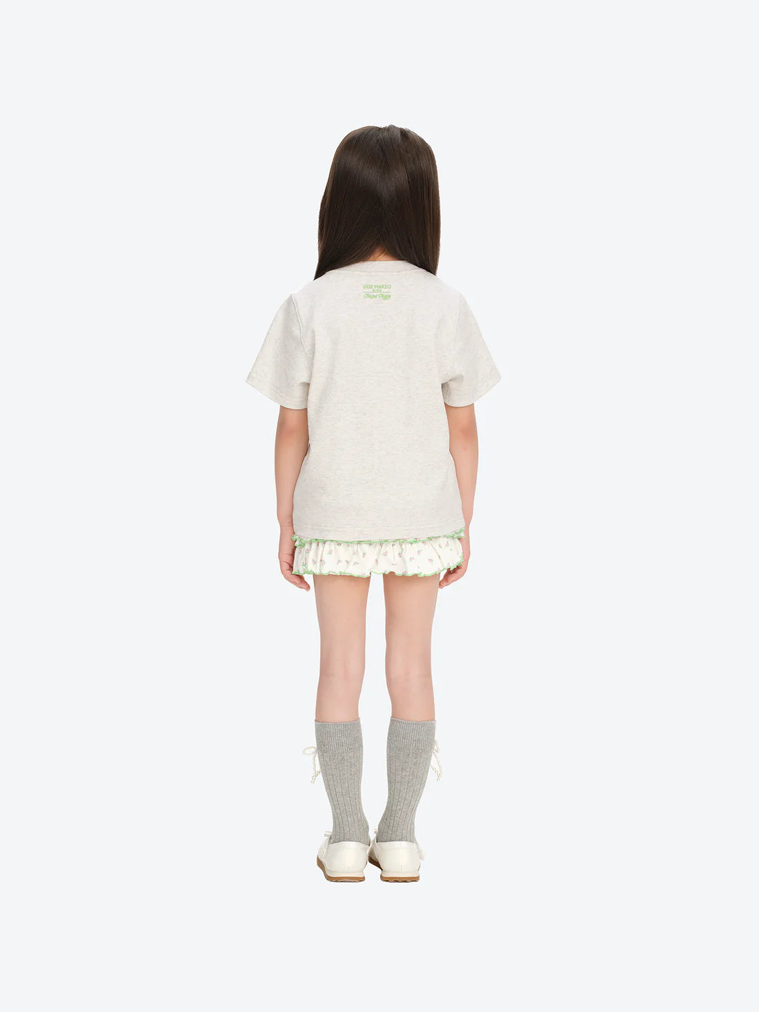 13DE MARZO BabyBear Candy Wrapper Print T-shirt Grey