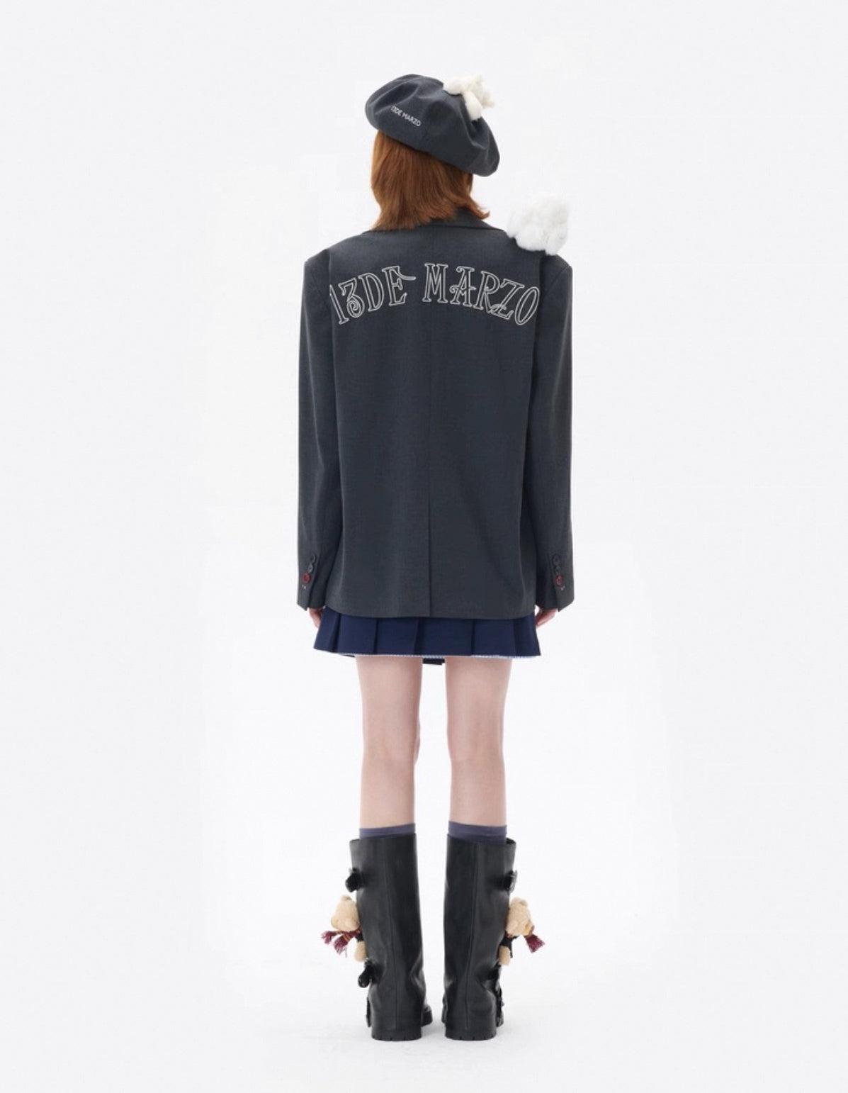 13DE MARZO Bear High Boots Black