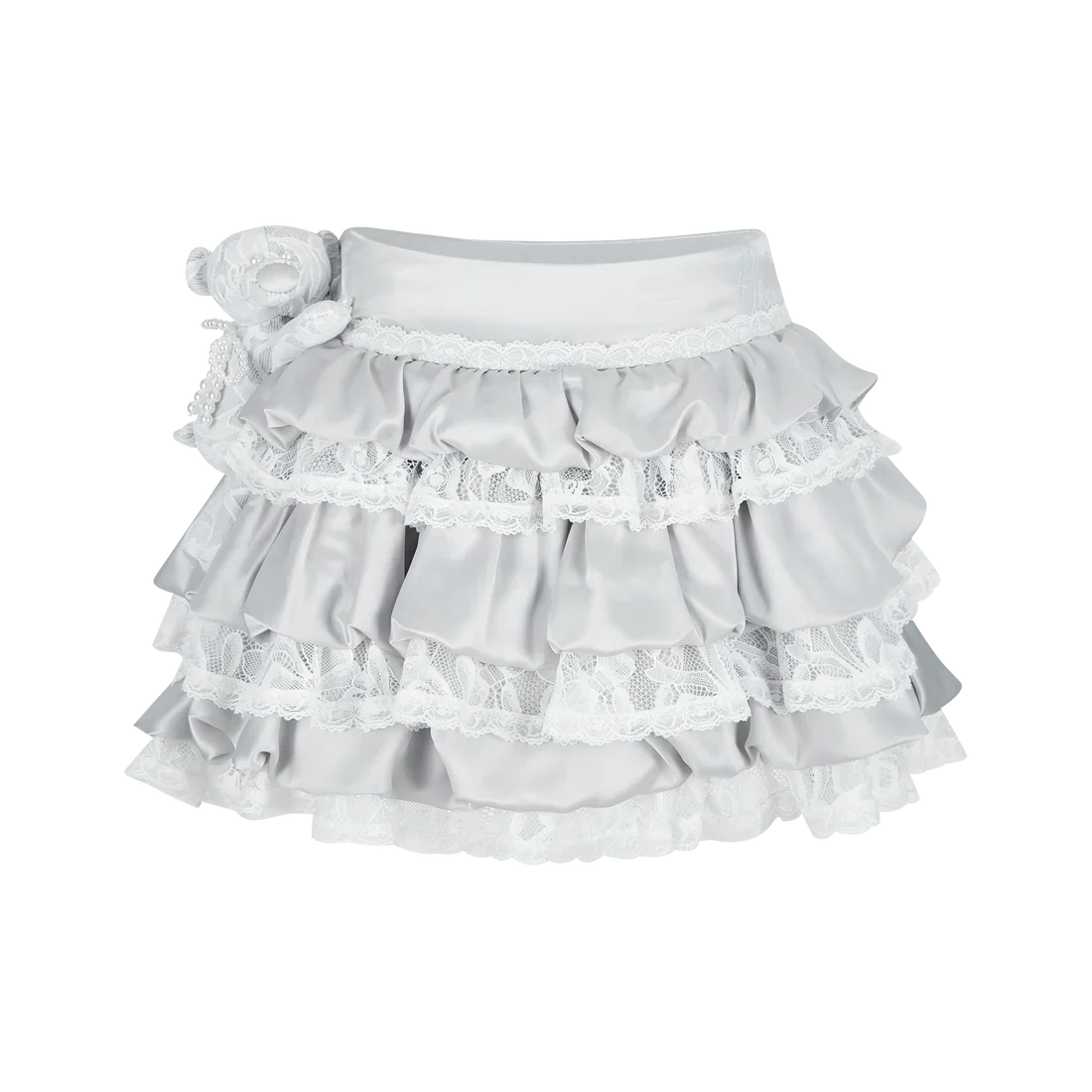 13DE MARZO Bear Lacy Bud Skirt