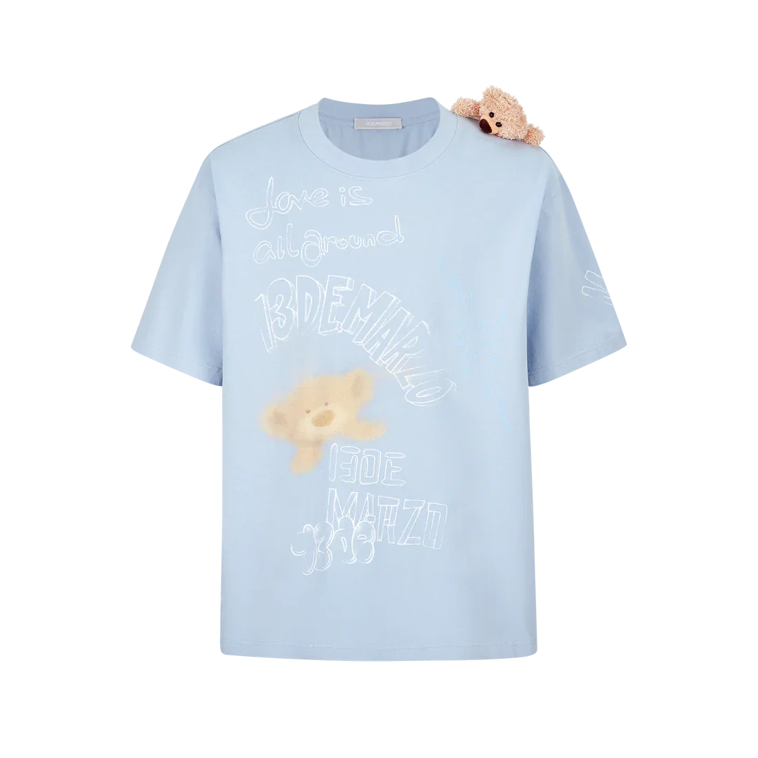 13DE MARZO SLOGAN GRAFFITI T-SHIRT