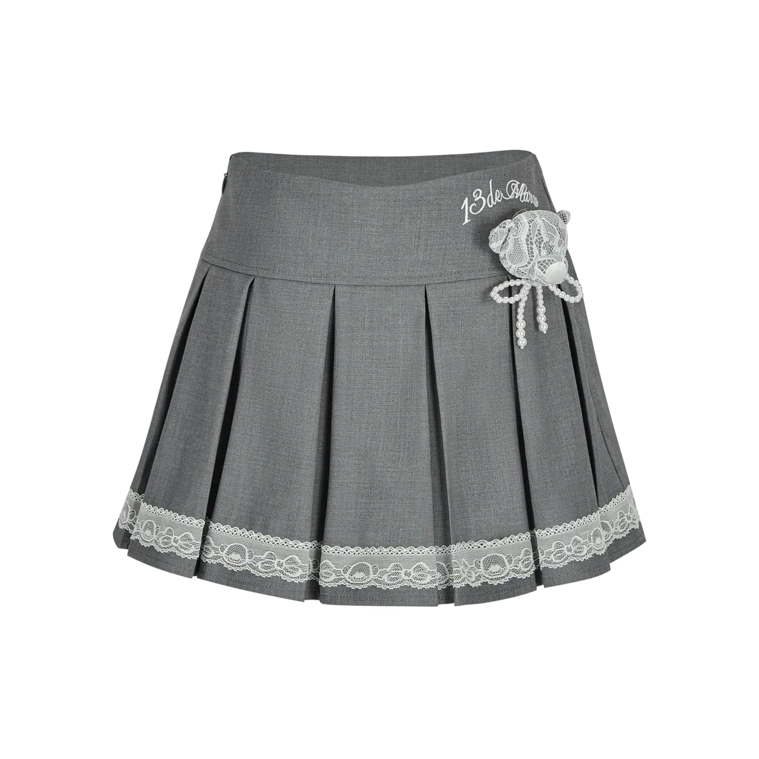 13DE MARZO Bear Lacy Bowknot Skirt