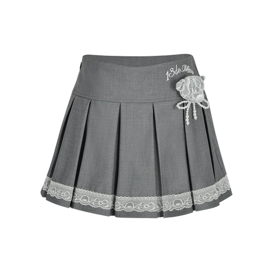 13DE MARZO Bear Lacy Bowknot Skirt